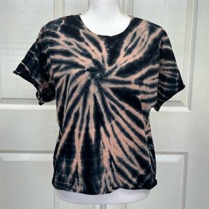 NATION LTD Nadia Tie Dye Cropped Tee Shirt Size S